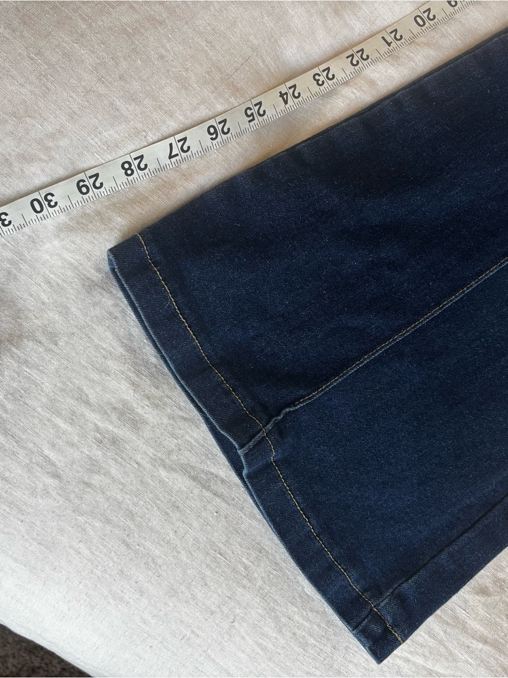 Charming Charlie Dark Blue Denim Wide-Leg Spaghetti Strap Jumpsuit - Picture 8 of 8
